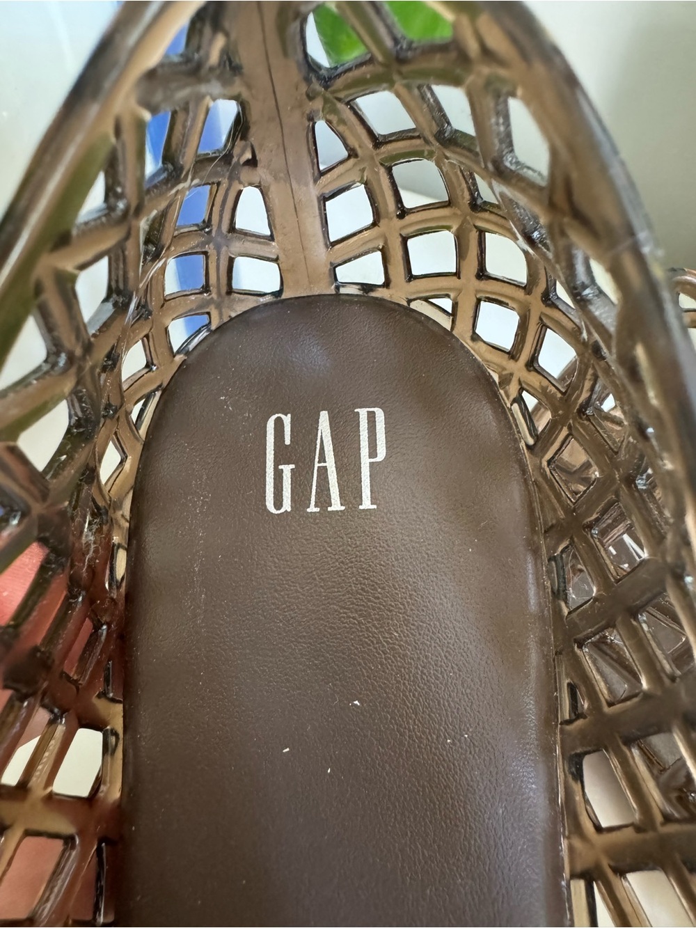 GAP Dark Brown Lattice Jelly Slip-On Flats - Picture 3 of 6